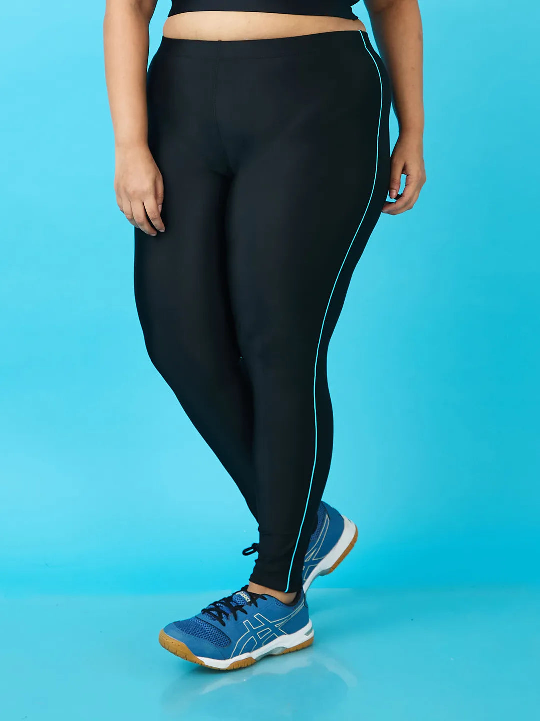 Women's Slim Piping Swim Tights