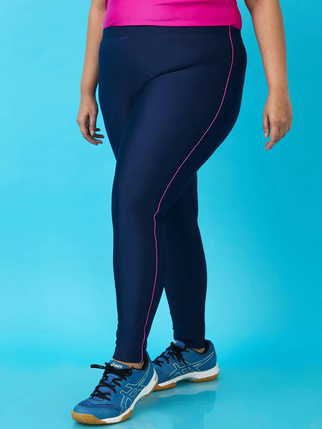Women's Slim Piping Swim Tights