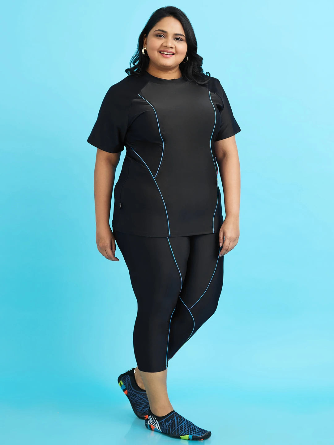 Women's AquaWave T-shirt and Tights Swim Set