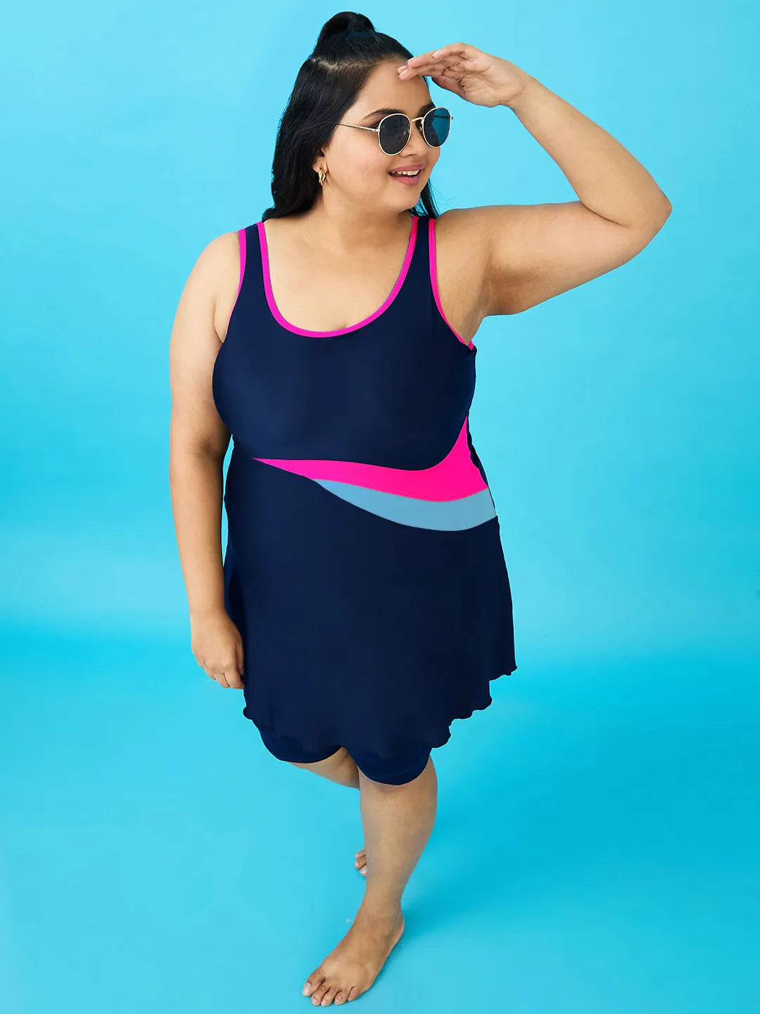 Women's Aqua Swoosh Swimdress