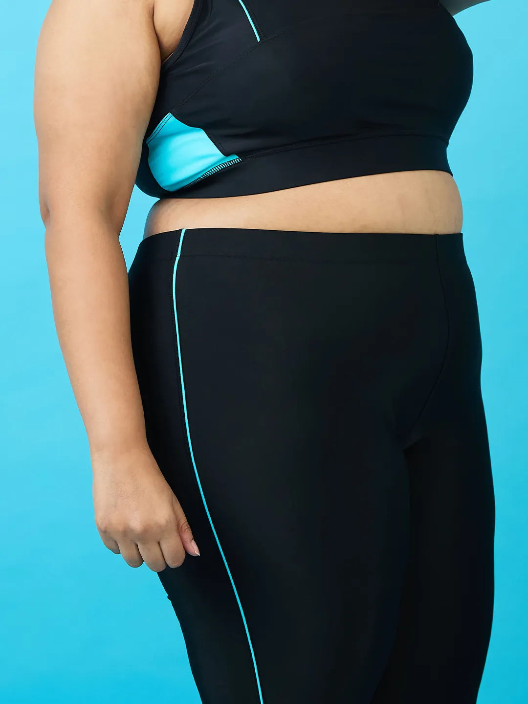 Women's Slim Piping Swim Tights