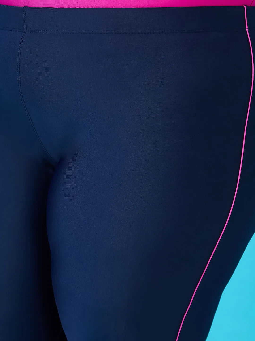 Women's Slim Piping Swim Tights