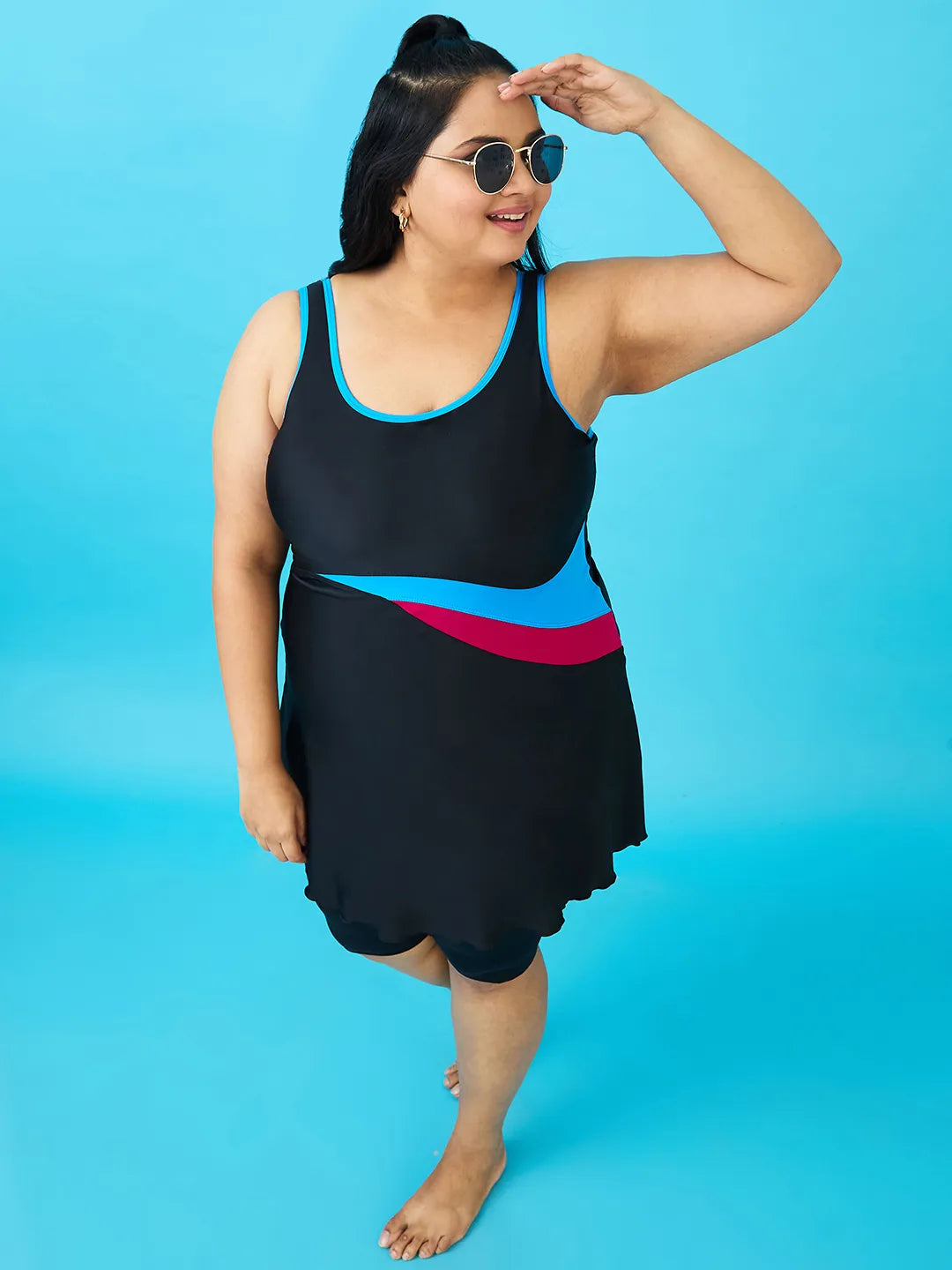 Women's Aqua Swoosh Swimdress