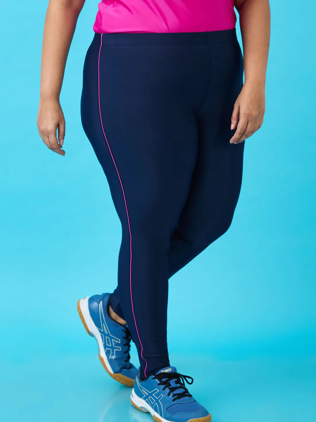 Women's Slim Piping Swim Tights