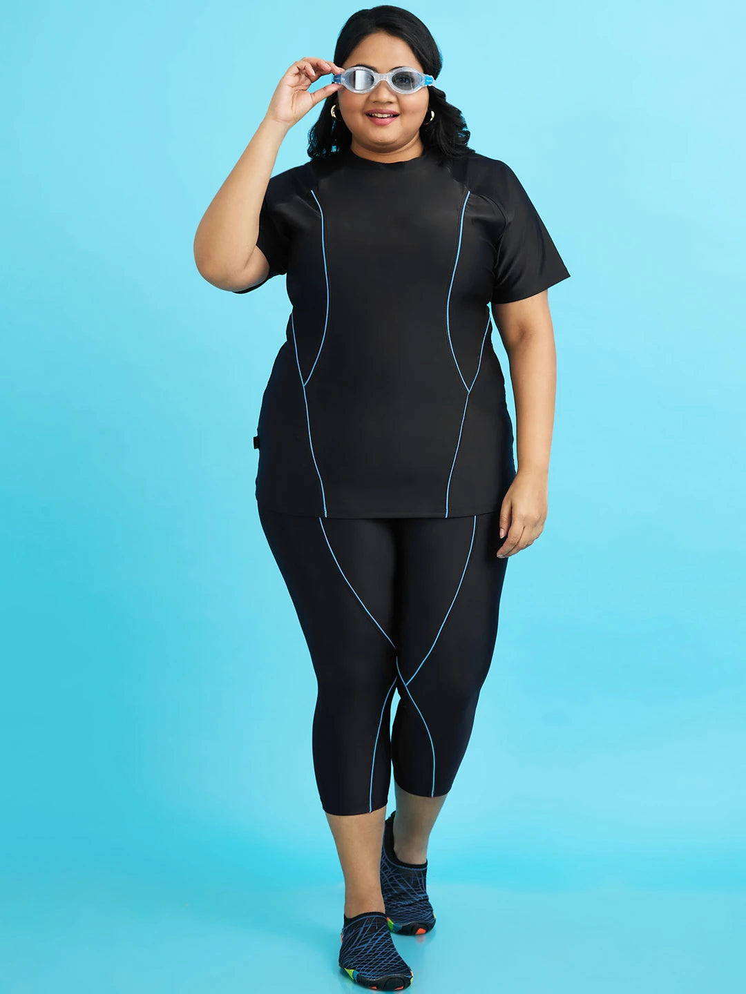 Women's AquaWave T-shirt and Tights Swim Set