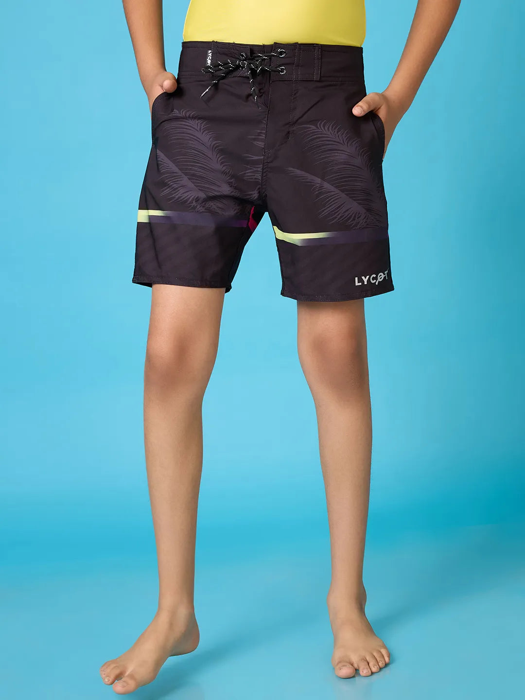 Boys' Jungle Printed Beach Shorts