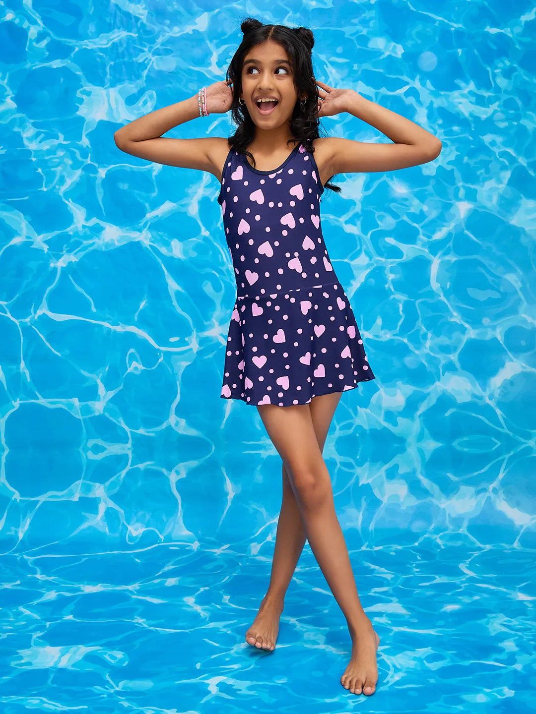 Girls' All Heart Swimfrock