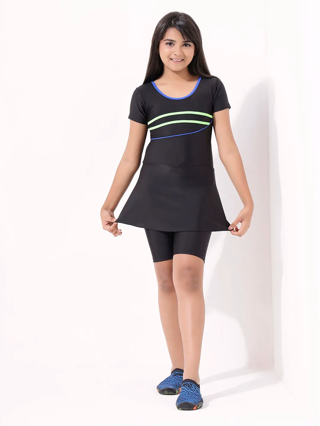 Girls' DuoLine Swimfrock