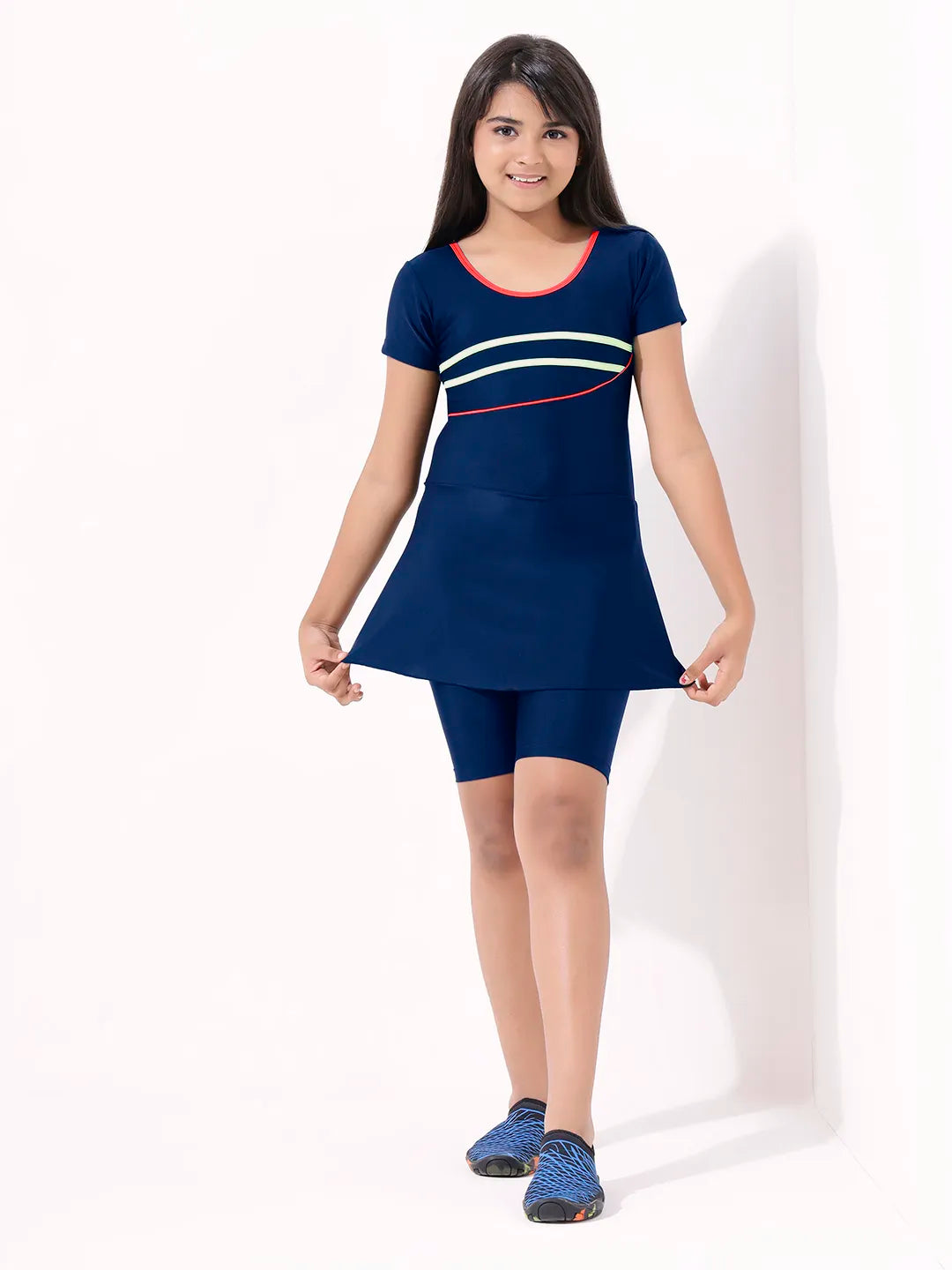Girls' DuoLine Swimfrock