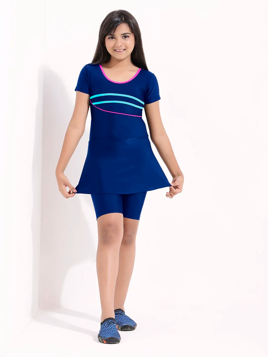 Girls' DuoLine Swimfrock