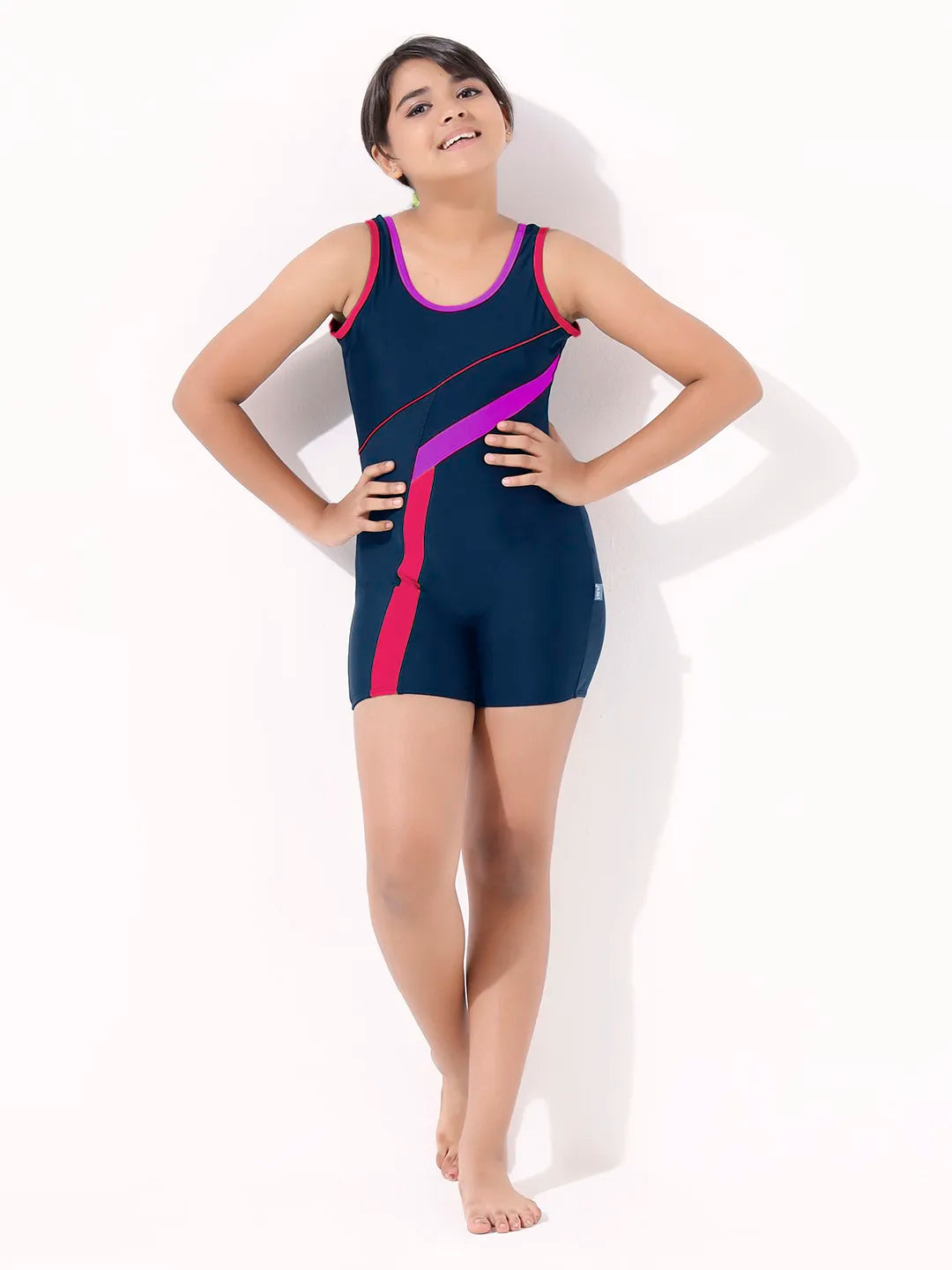 Girls' Streak Style Swim Kneesuit