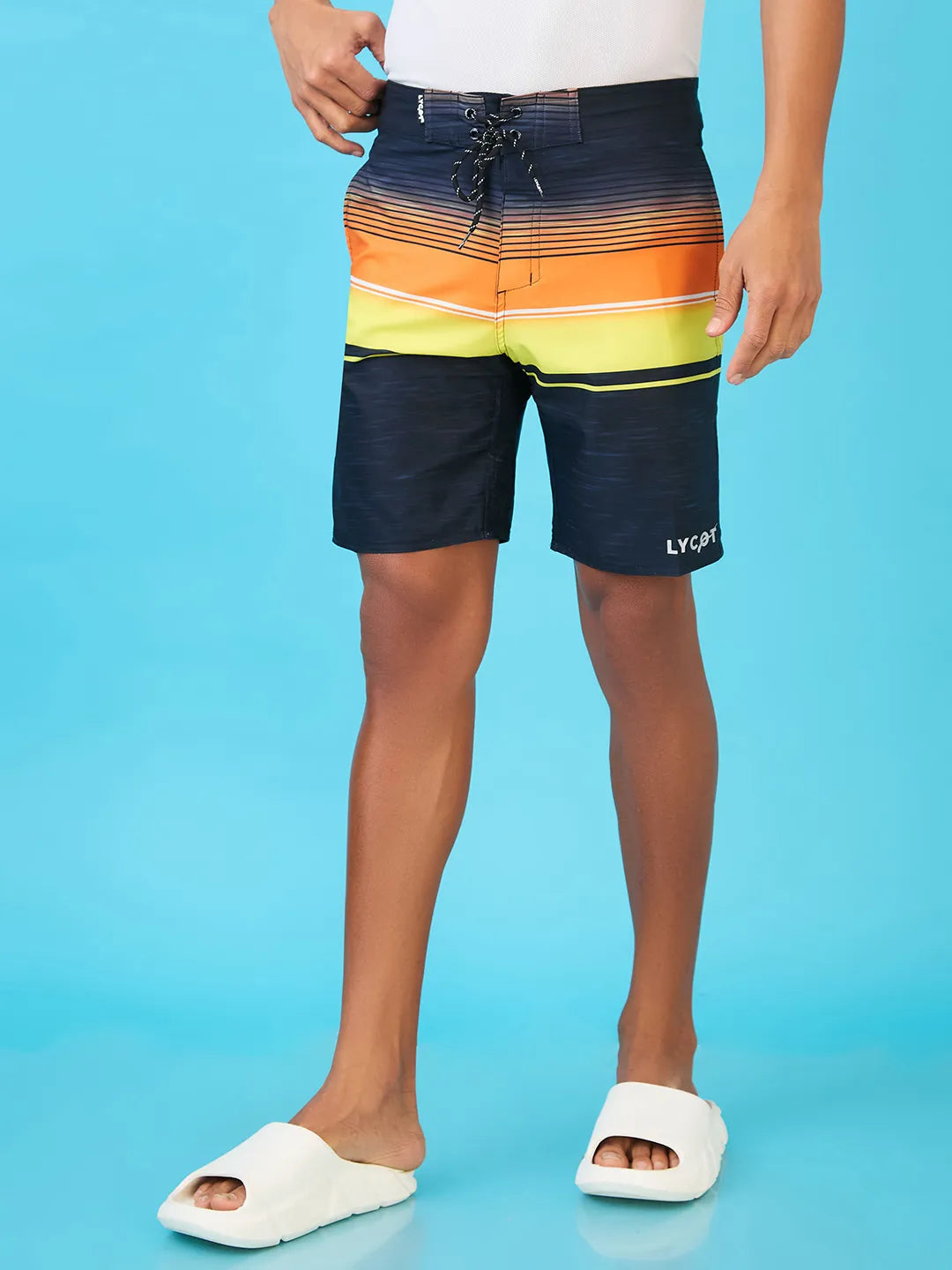 Men's Sunflare Stripes Beach Shorts
