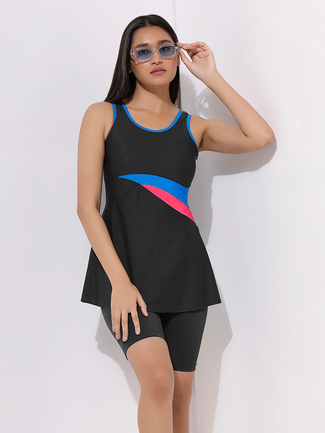 Women's Aqua Swoosh Swimdress