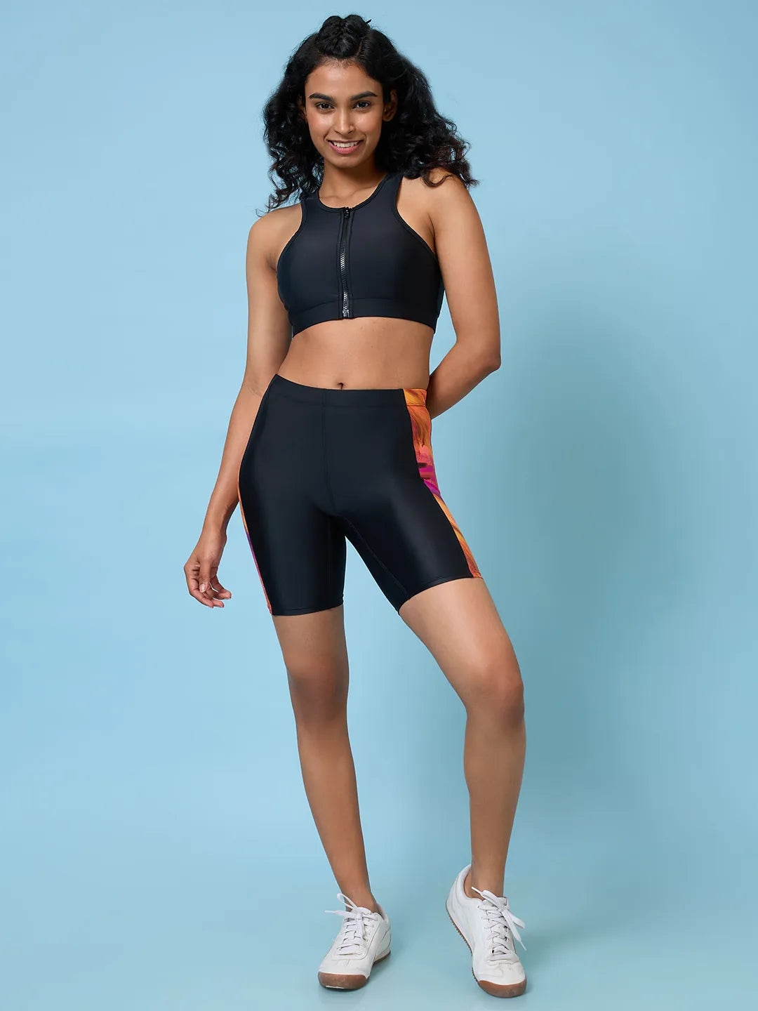 Women's Sunset Glow Sports Bra and Shorts Set