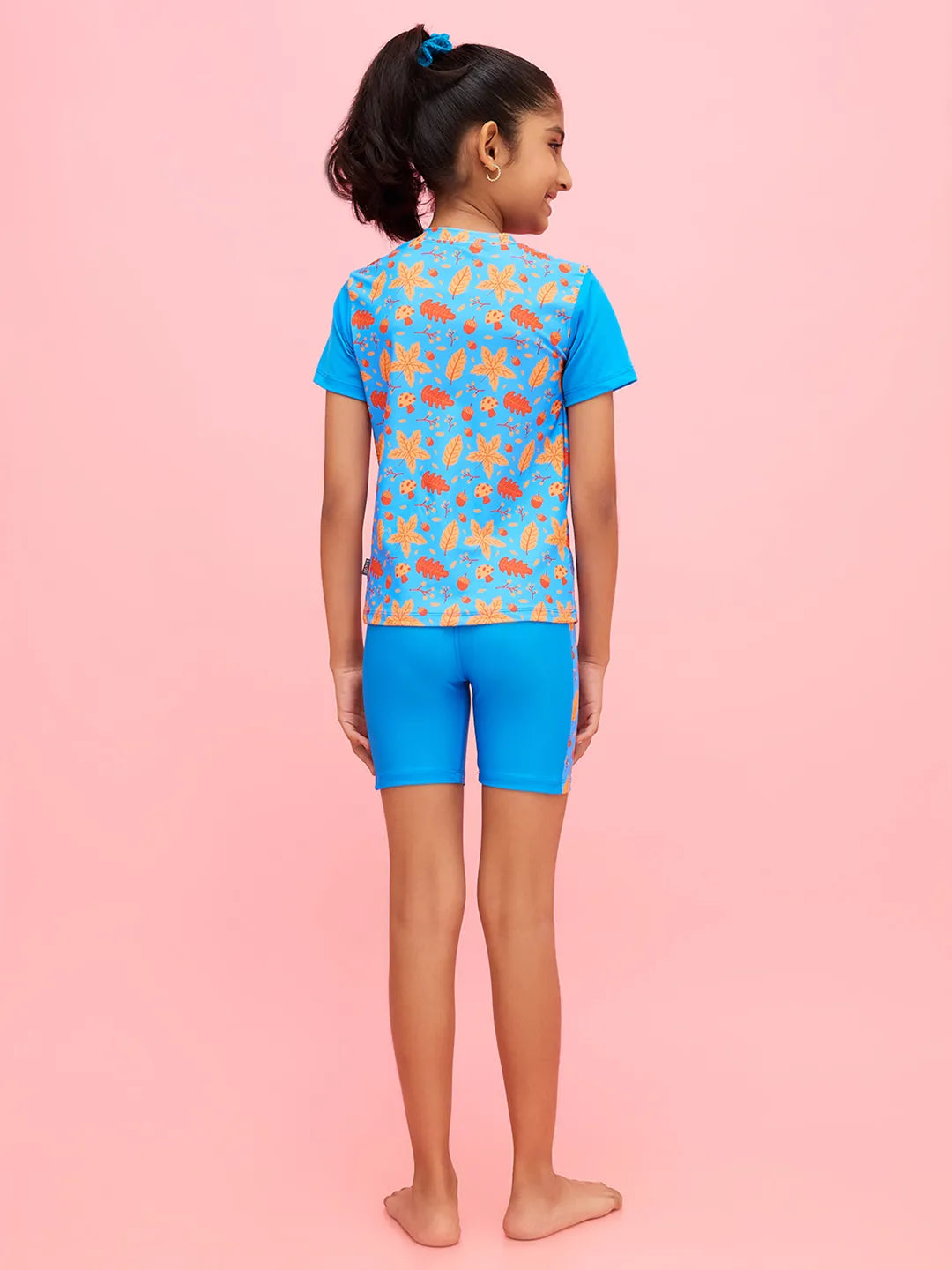 Girls Autumn Printed T-Shirt & Shorts Set