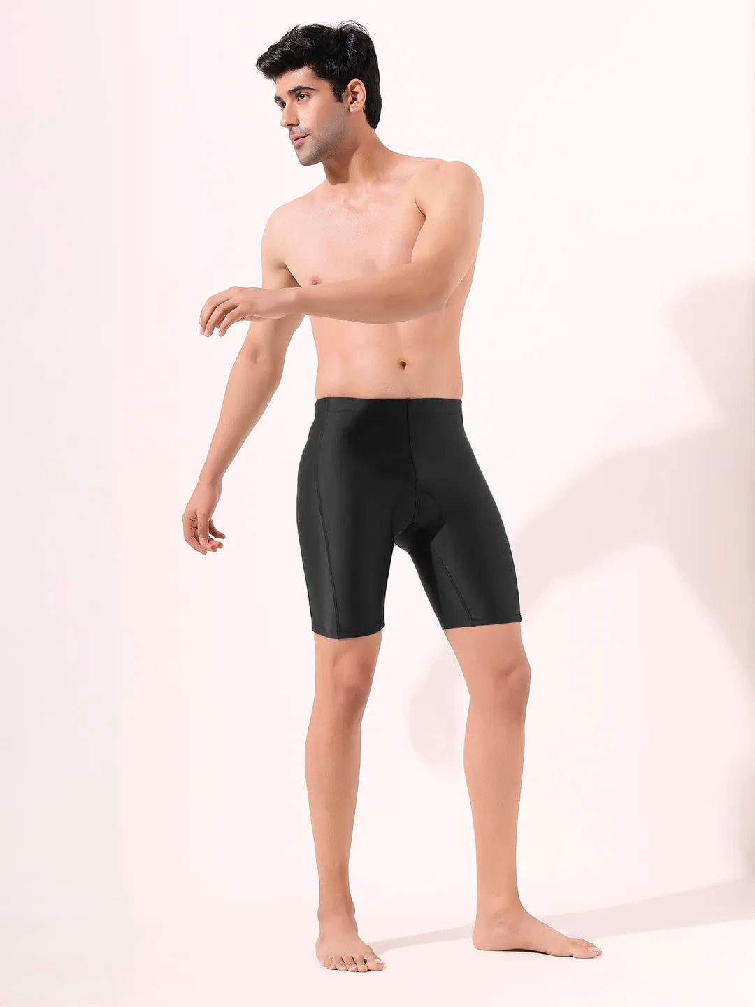 Men's Solid Padded Cycling Shorts