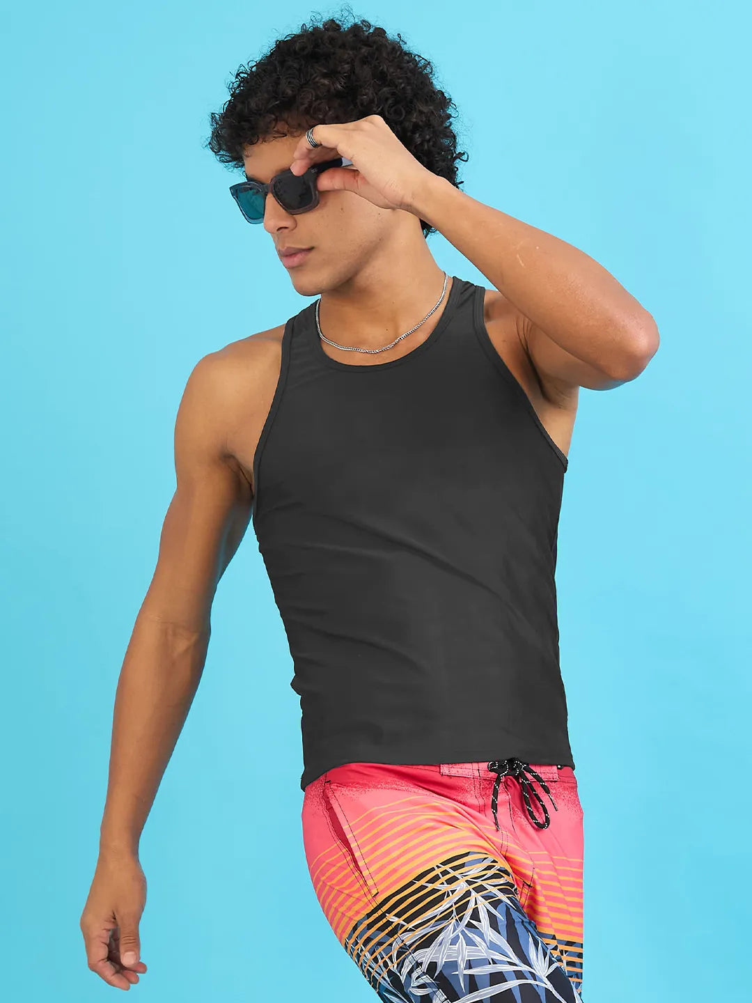 Men's Solid Sandow Rash Guard
