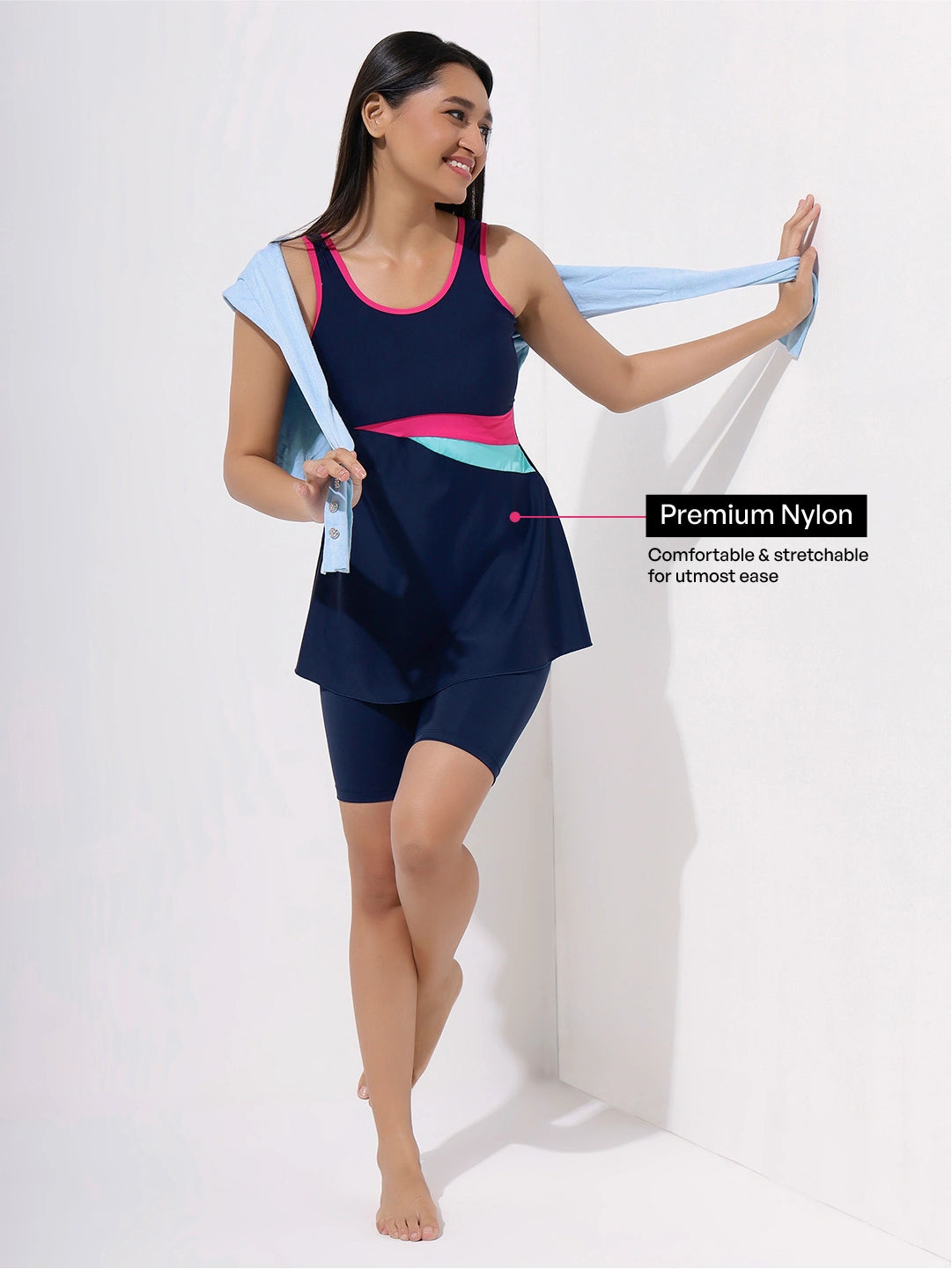 Women's Aqua Swoosh Swimdress