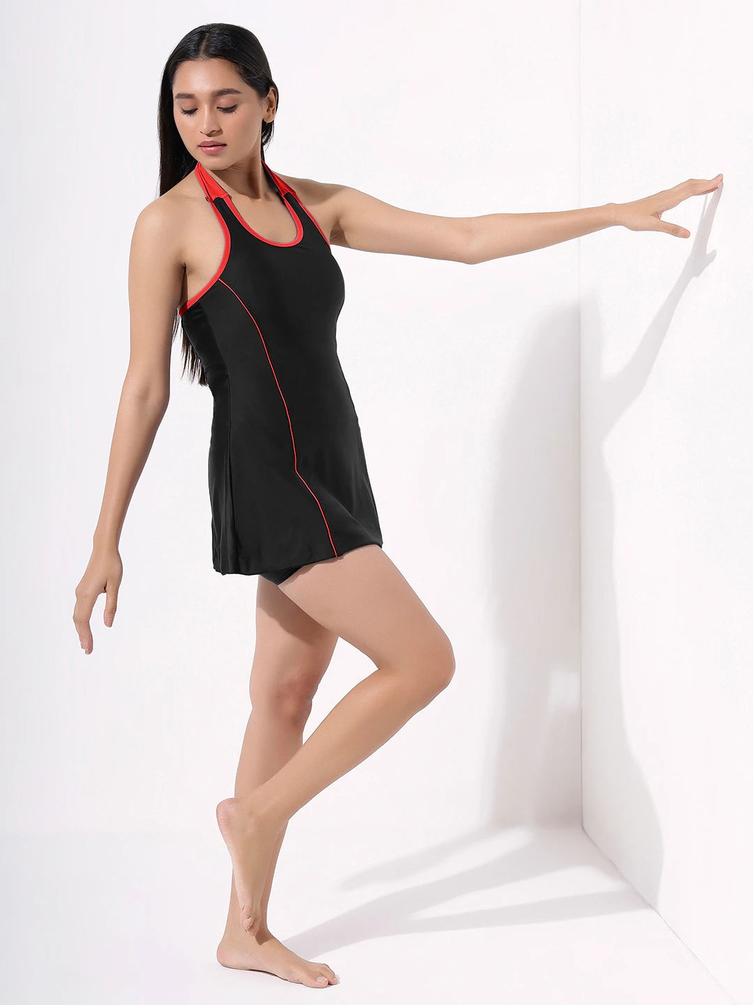 Women's Aqua Accents Halterneck Swimdress