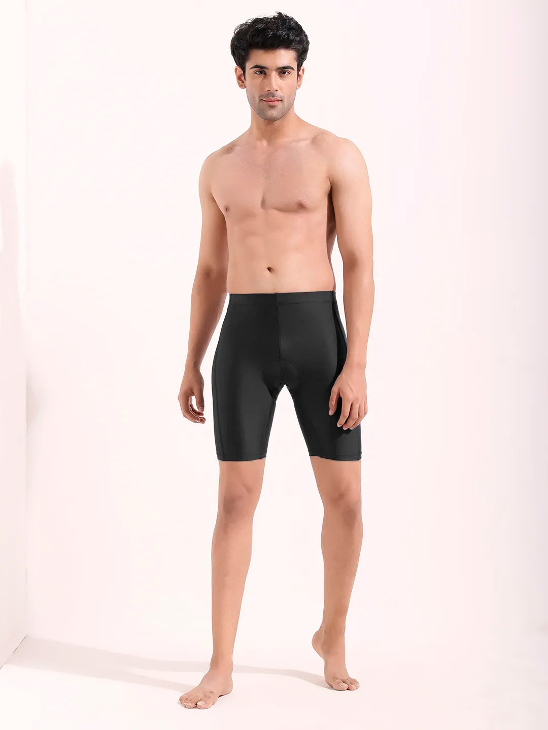 Men's Solid Padded Cycling Shorts
