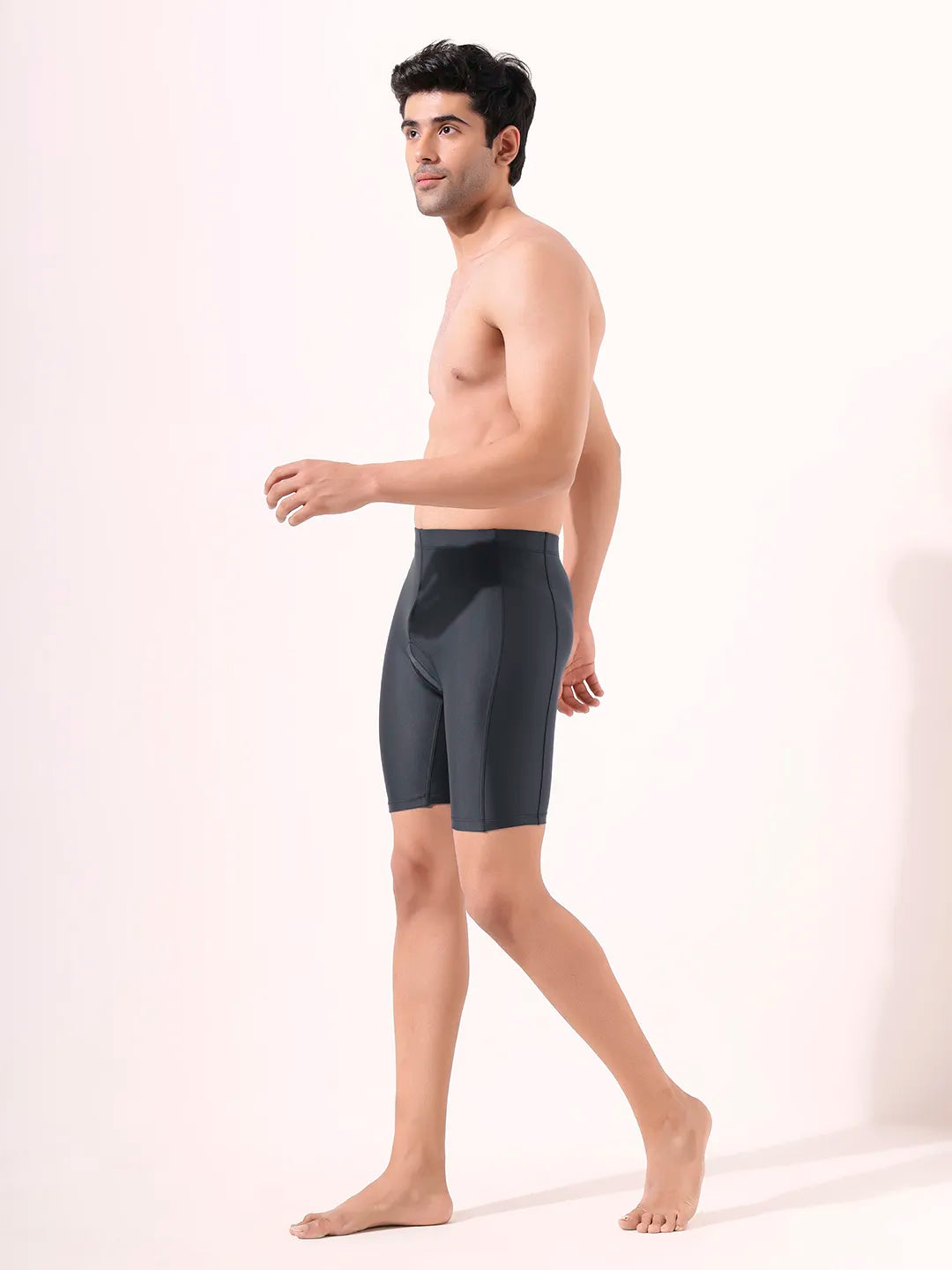 Men's Solid Padded Cycling Shorts