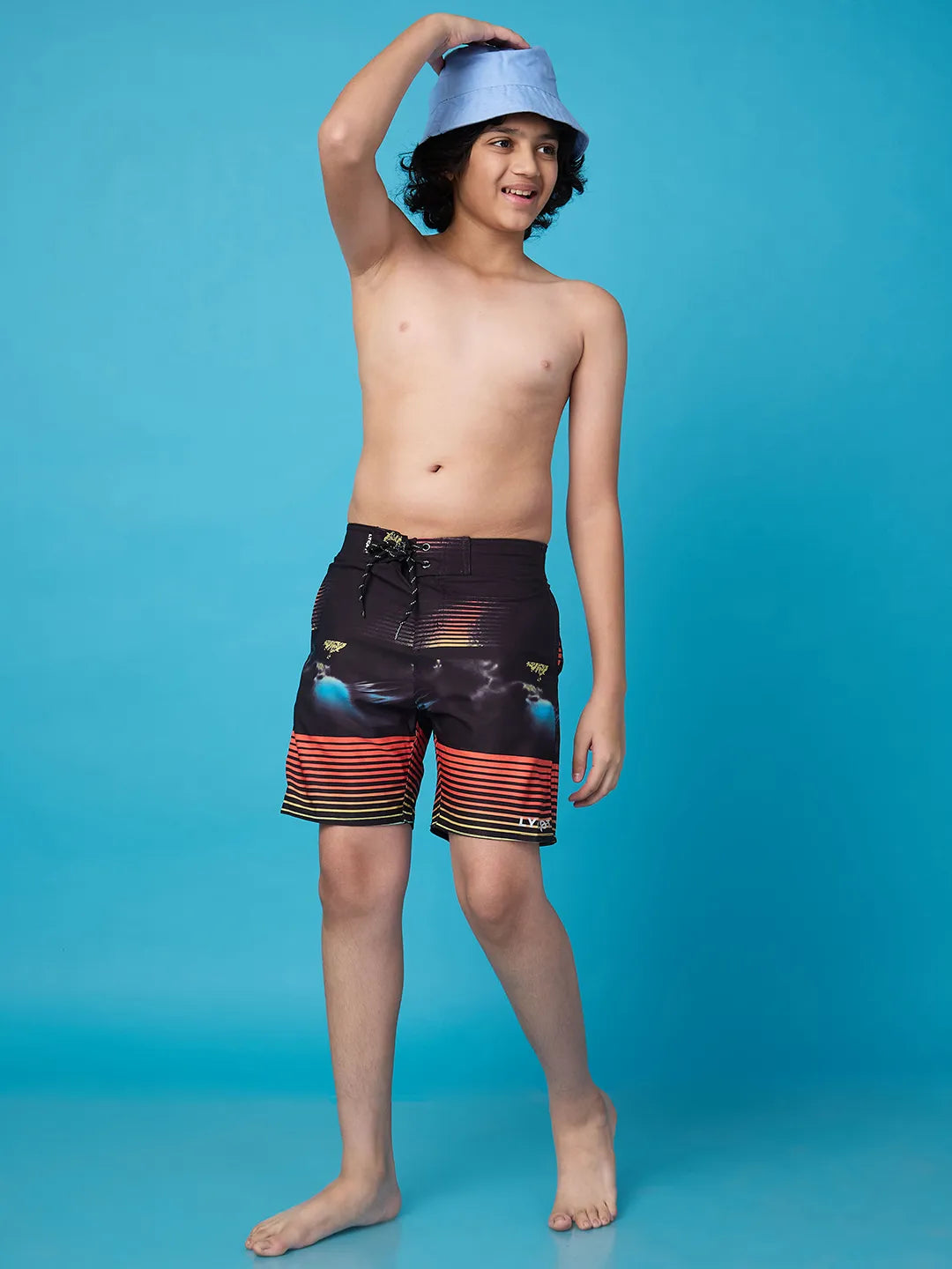 Boys' Stripes Ablaze Beach Shorts