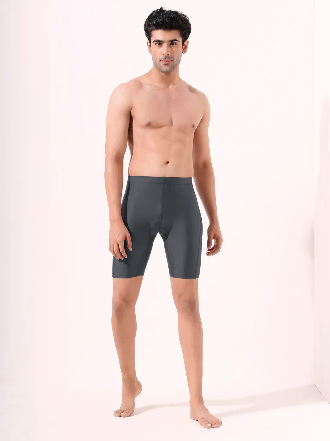 Men's Solid Padded Cycling Shorts