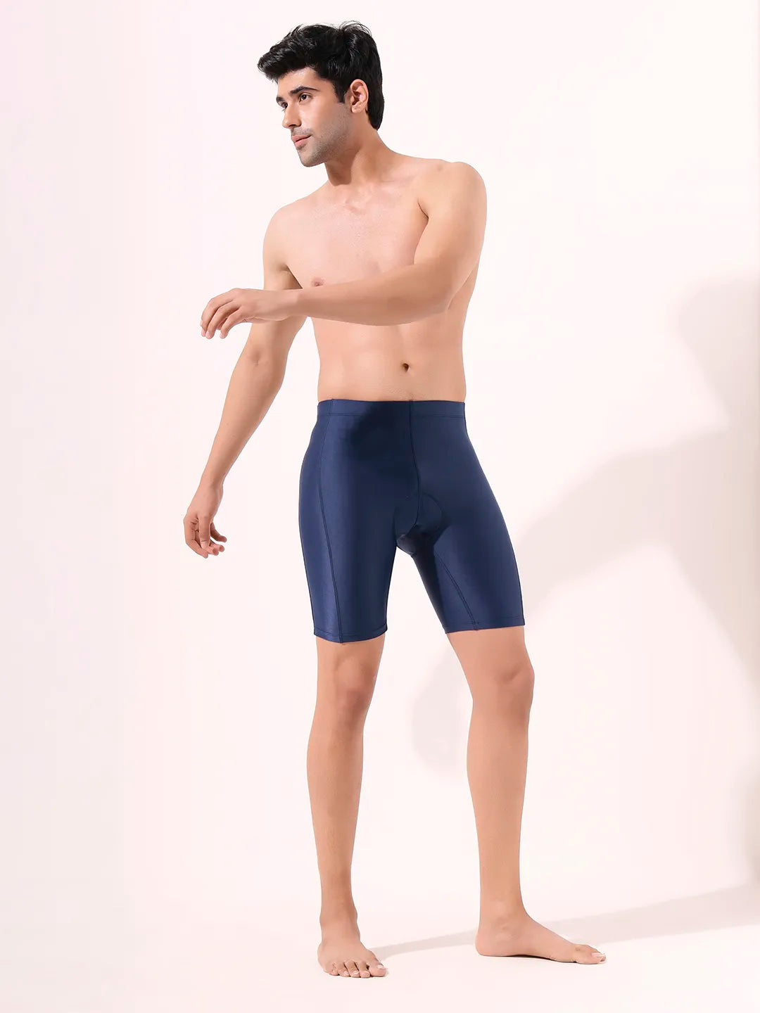 Men's Solid Padded Cycling Shorts