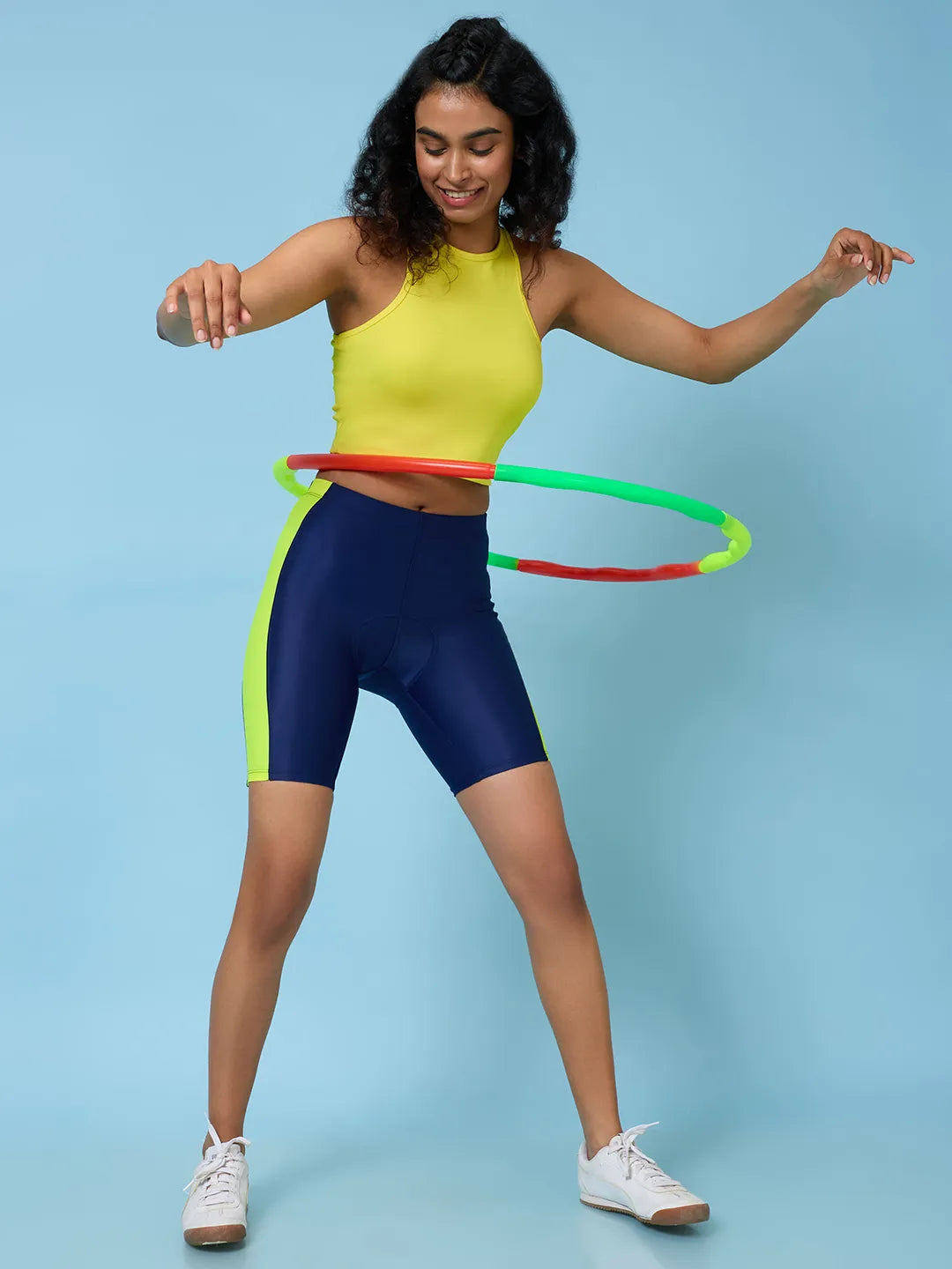 Women's Neon Flex Gel Padded Cycling Shorts