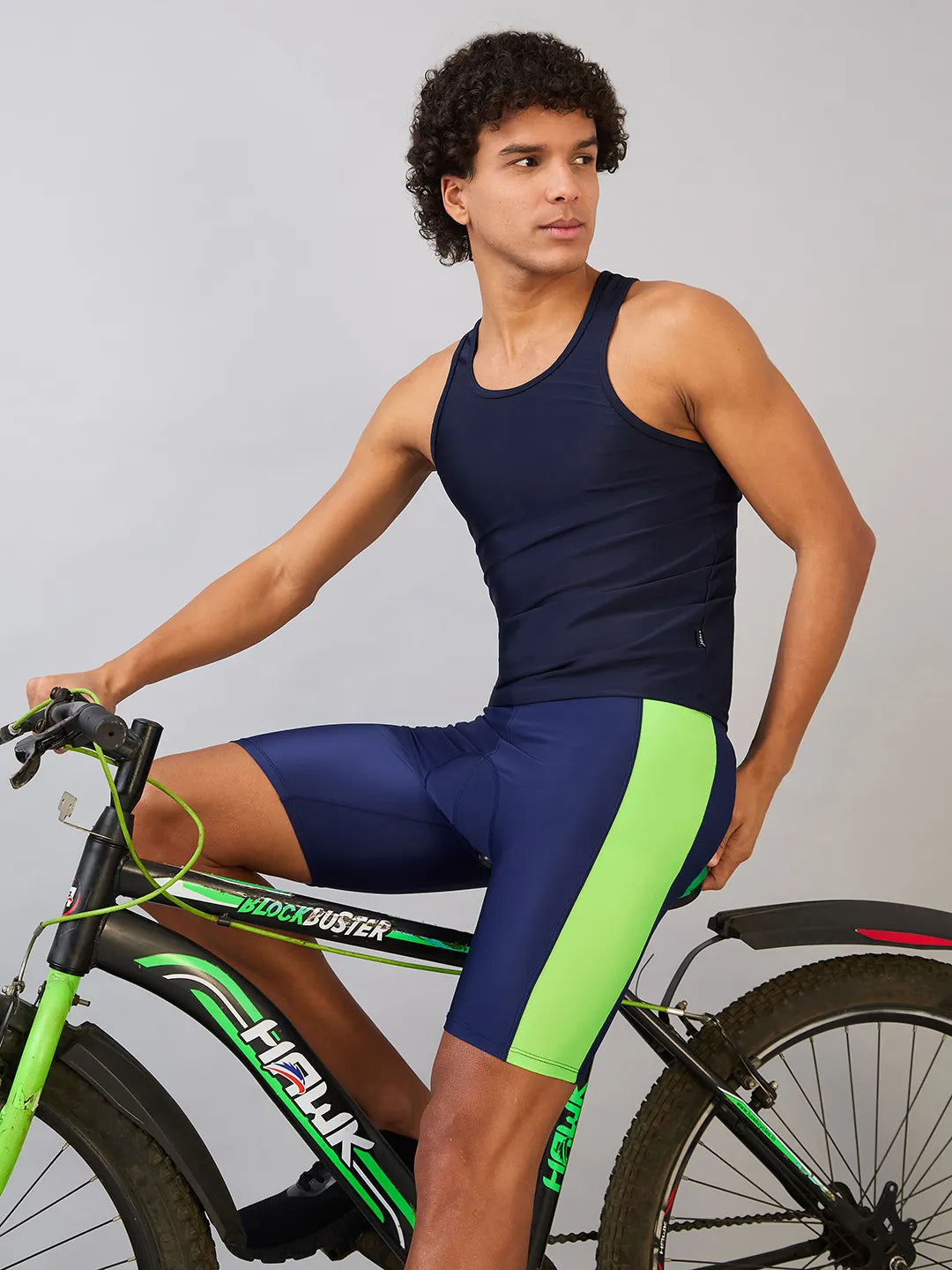 Men's Gel Padded Panel Cycling Shorts