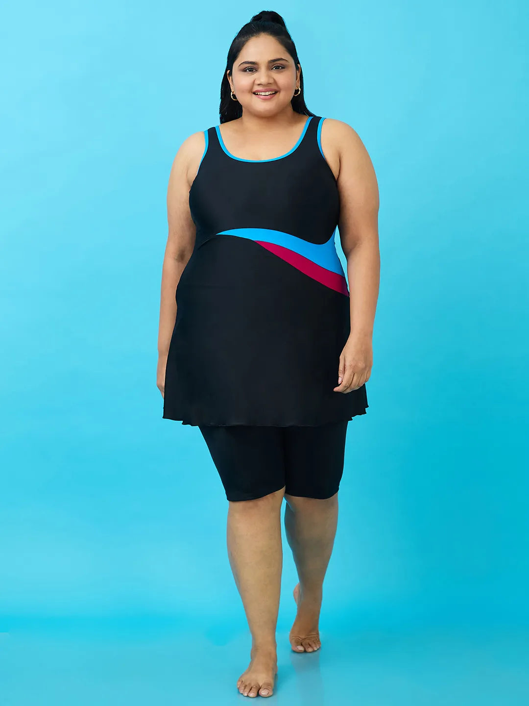 Women's Aqua Swoosh Swimdress