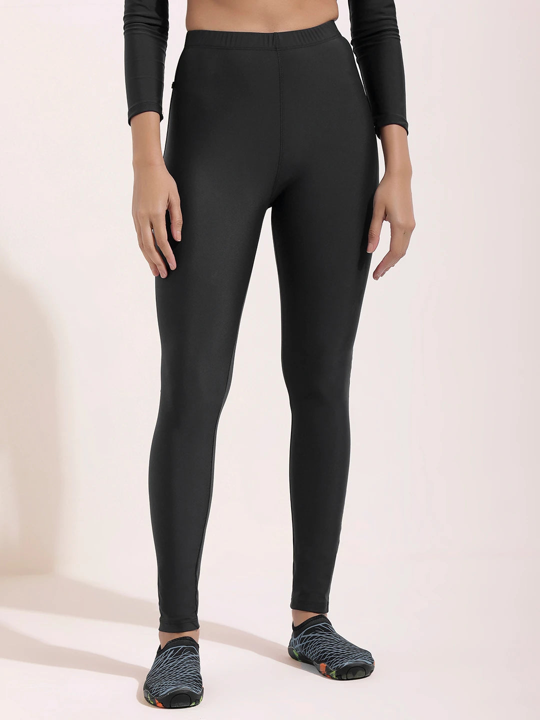 Women's Nautical Illusion Swimdress and Tights Set