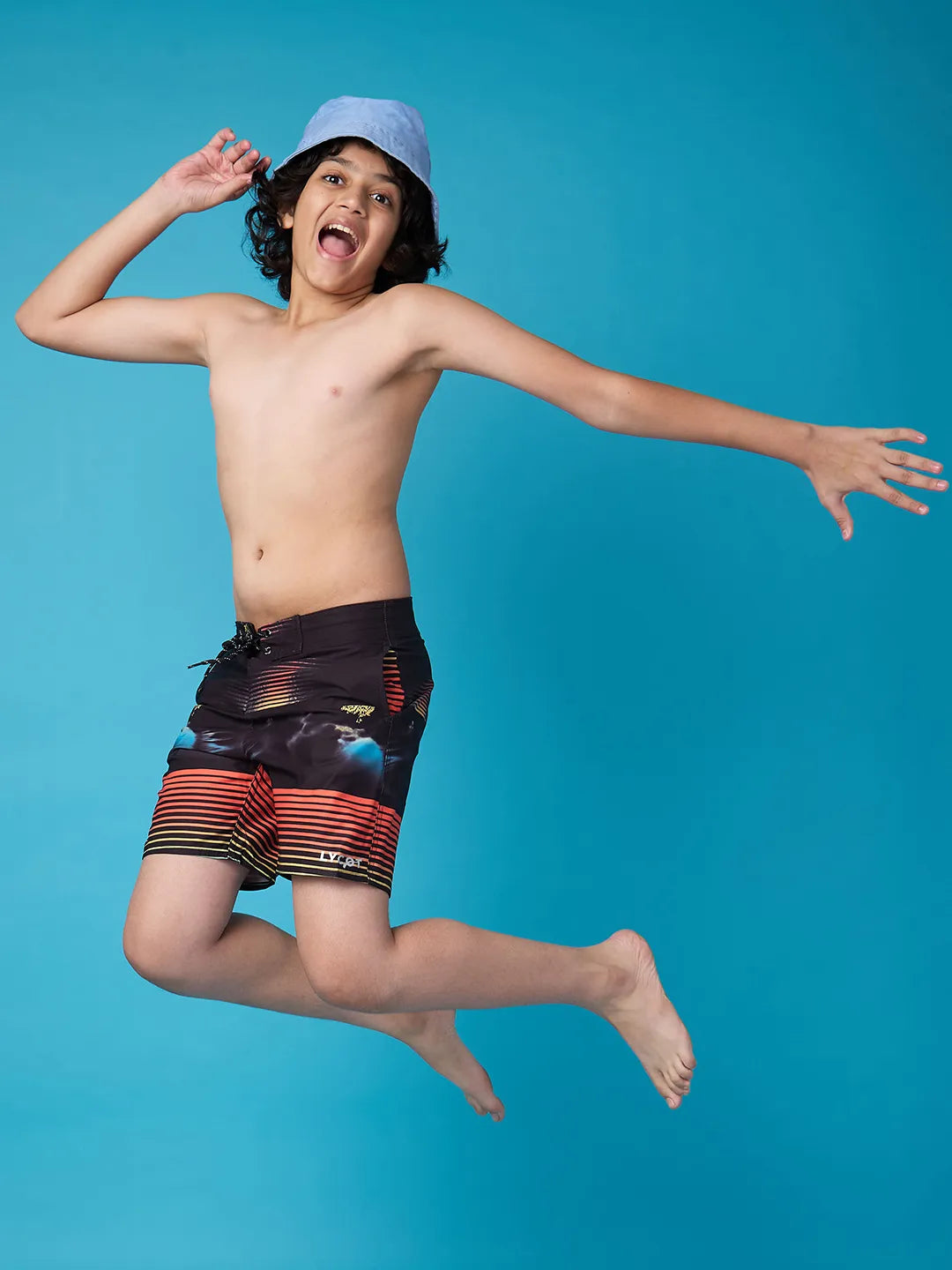 Boys' Stripes Ablaze Beach Shorts