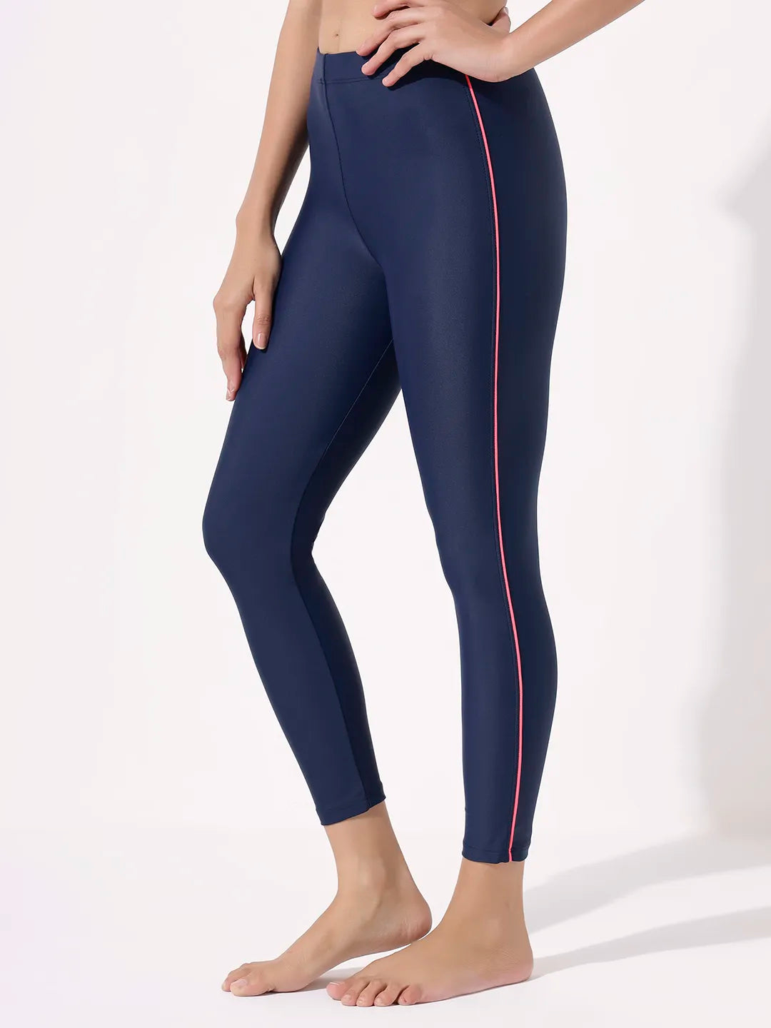 Women's Slim Piping Swim Tights