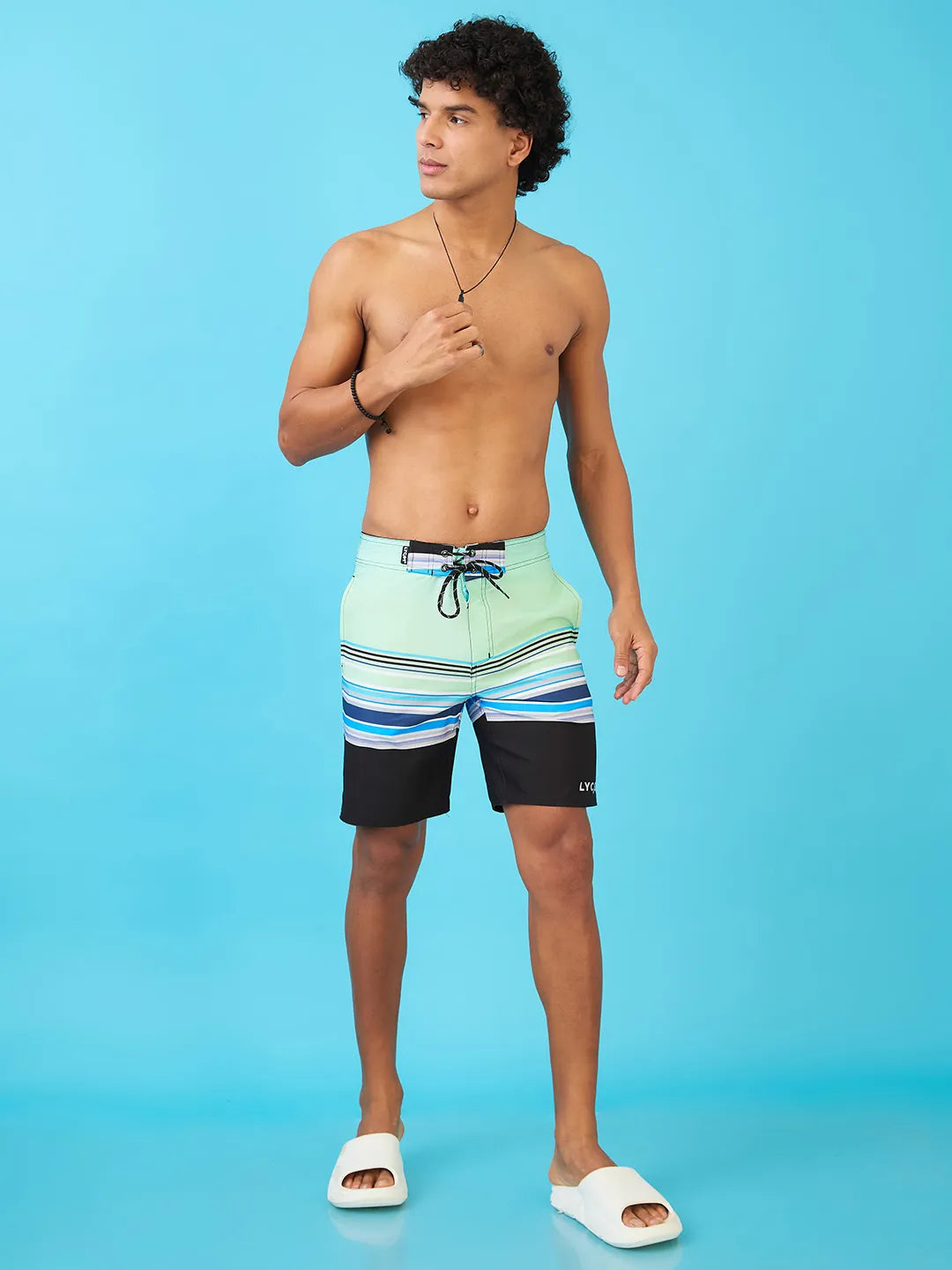 Men's Lagoon Stripes Beach Shorts