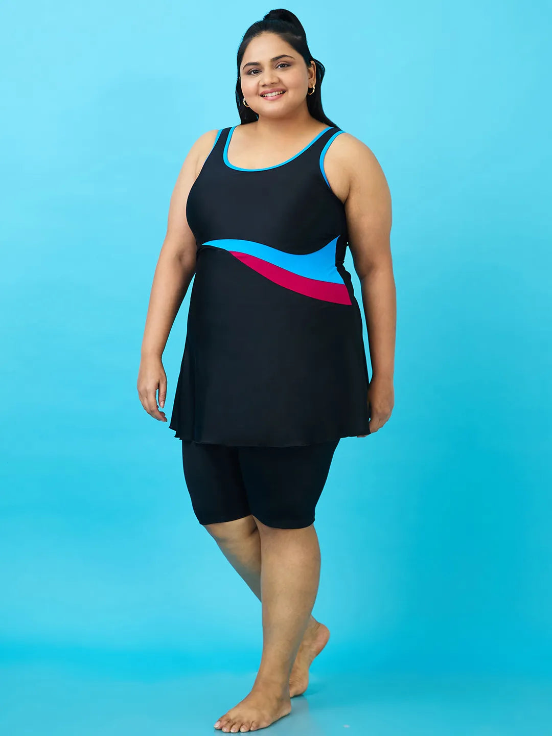 Women's Aqua Swoosh Swimdress