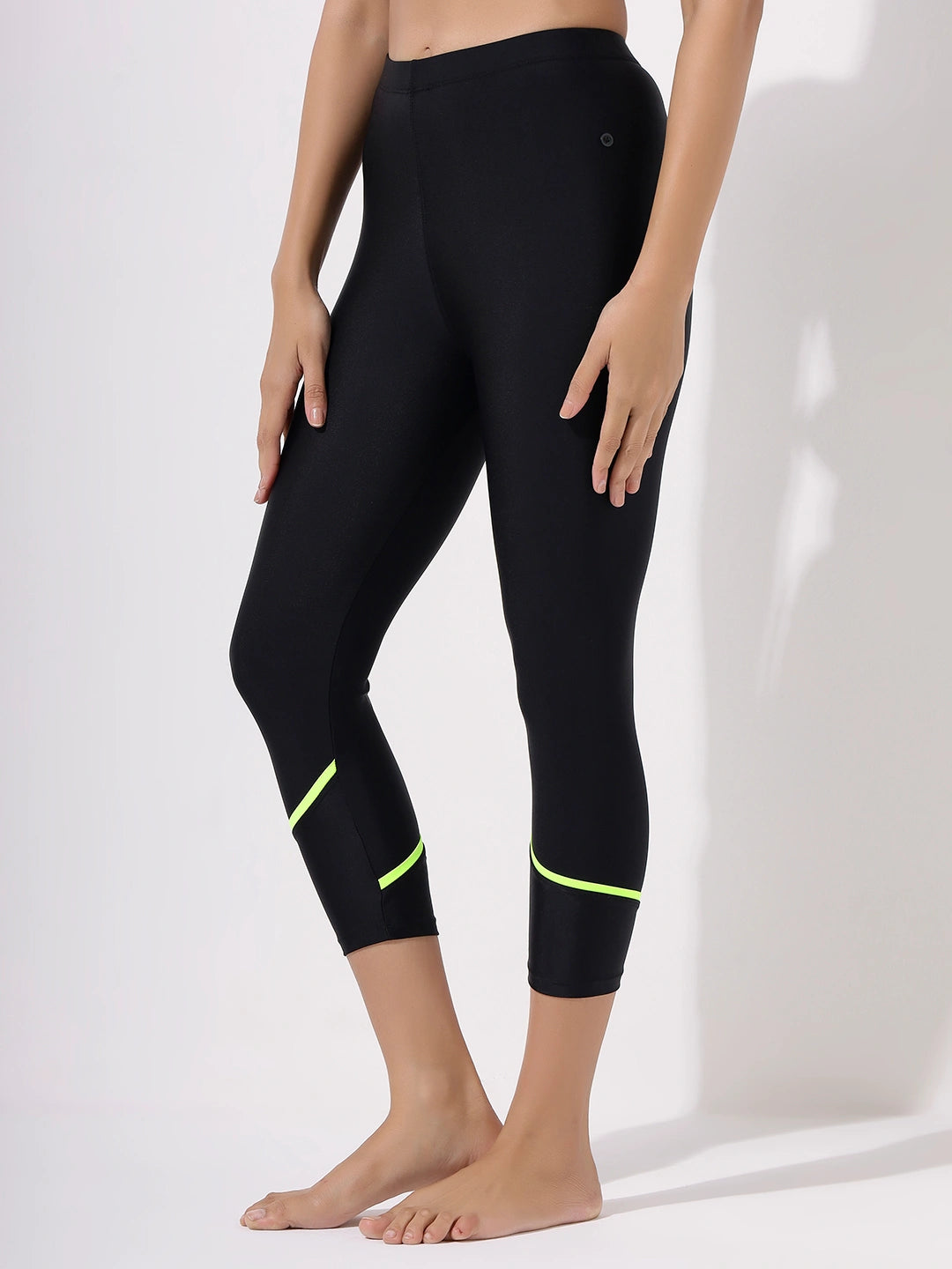 Women's Silhouette Streaks Two-Piece Swimdress and Full Tights Set