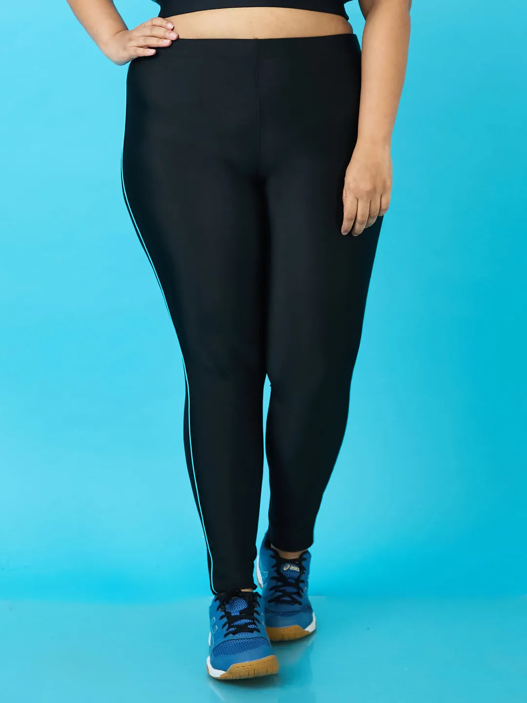 Women's Slim Piping Swim Tights