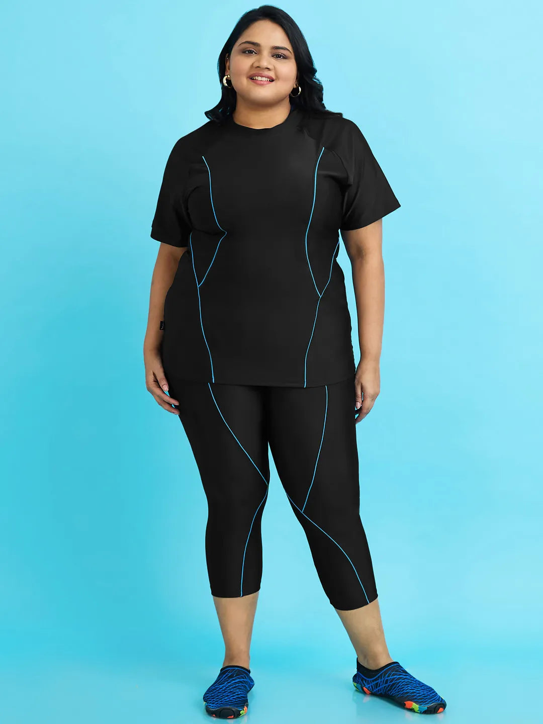 Women's AquaWave T-shirt and Tights Swim Set